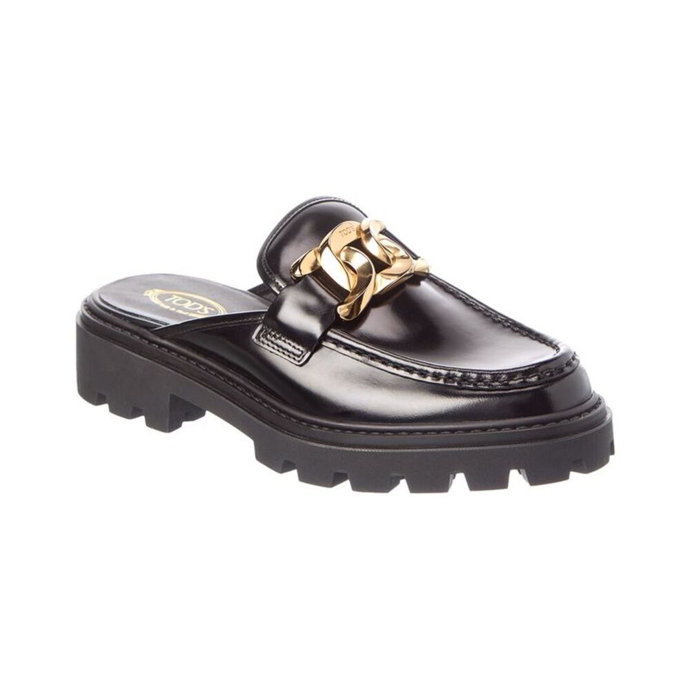 Tod’S Leather Loafer, Black